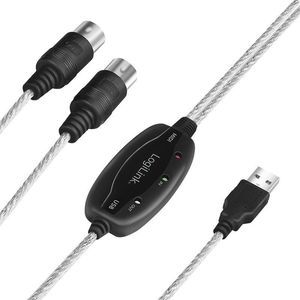 Kabel USB LogiLink USB-A - 2x DIN 5-pin 1.9 m Czarny (UA0037N) 2