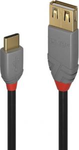 Adapter USB Lindy 36897 USB-C - USB Czarny  (36897) 1