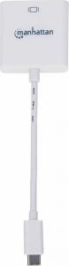 Adapter USB Manhattan USB-C - HDMI Biały  (152921) 4