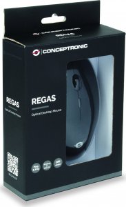 Mysz Conceptronic CONCEPTRONIC REGAS01B Optical Desktop Mouse, schwarz 5