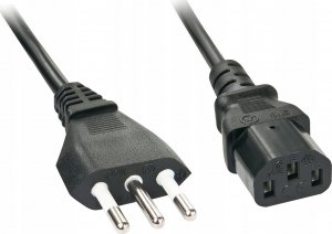 Kabel zasilający Lindy Lindy IEC-Netzkabel Italien IEC320 C1 2m 1