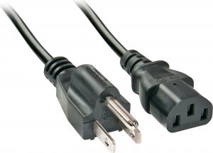 Kabel zasilający Lindy Lindy IEC-Netzkabel US-Netzstecker Kpl 18AWG USA 3 Pin 2m 1