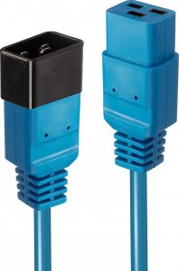 Kabel zasilający Lindy Lindy IEC-Netzverlängerung C19 auf C20 blau 3m extern bulk 1