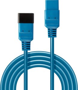 Kabel zasilający Lindy IEC-Netzverlängerung C19 auf C20 blau 3m extern bulk 2