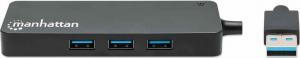HUB USB Manhattan 1x SD 1x microSD  + 3x USB-A 3.2 Gen1 (164931) 3