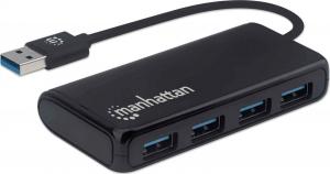 HUB USB Manhattan 4x USB-A 3.0 (164900) 1