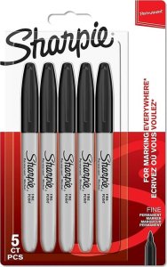 Sharpie Sharpie Marker Rundspitze F schwarz 0,9mm 5er Blister 1