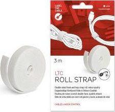 Organizer LABEL THE CABLE Rzep Biały 1 sztuka  (LTC 1220) 2