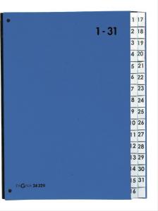 Pagna Przekładka indeksująca Color 32 Fächer 1-31 blau 1