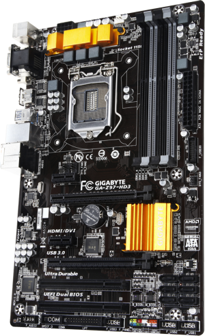 Płyta główna Gigabyte GA-Z97-HD3 (Rev. 1.0), Z97, DualDDR3-1600, SATA3, RAID, HDMI, DVI, D-Sub, ATX (GA-Z97-HD3) 3