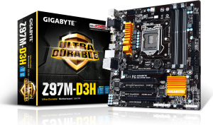 Płyta główna Gigabyte GA-Z97M-D3H, Z97, DualDDR3-1600, SATA3, RAID, HDMI, DVI, D-Sub, mATX (GA-Z97M-D3H) 1