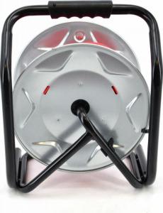 AWTools przedłużacz bęben metalowy czerwony Heavy Duty 25m 3x1,5 mm 16A, 3680W, IP44 (AW70250) 3