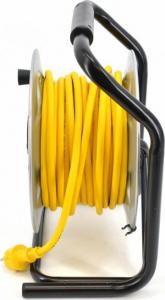 AWTools przedłużacz bęben metalowy żółty Heavy Duty 30m 3x1,5 mm 16A, 3680W, IP44 neopren (AW70259) 3