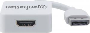 Adapter AV Manhattan DisplayPort - HDMI biały (152648) 3