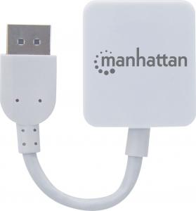 Adapter AV Manhattan DisplayPort - HDMI biały (152648) 4