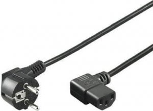 Kabel zasilający PremiumCord PREMIUMCORD Kabel napájecí 230V 3m úhlový 90st 2