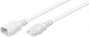 Kabel zasilający MicroConnect Power Cord C13 - C14 2m White 1
