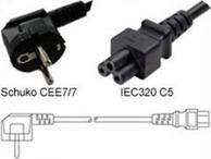 Kabel zasilający MicroConnect Schuko CEE 7/7 - C5 1.8m LSZH 1