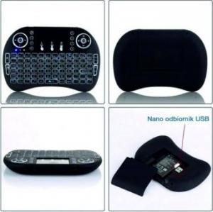 Klawiatura Roneberg I8 Bezprzewodowa Czarna US 6