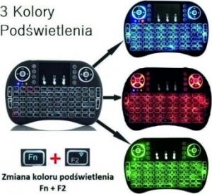 Klawiatura Roneberg I8 Bezprzewodowa Czarna US 7