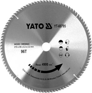 Yato YATO PIŁA TARCZ.WID. 315*96*30 60795 YT-60795 1