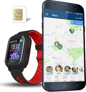 Smartwatch Calmean Nemo2 Czarno-czerwony 2