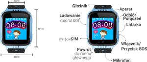 Smartwatch Calmean Go Czarno-niebieski 6