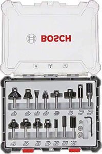 Bosch BOSCH ZESTAW FREZÓW 15szt. UCHWYT 8mm B2607017472 1