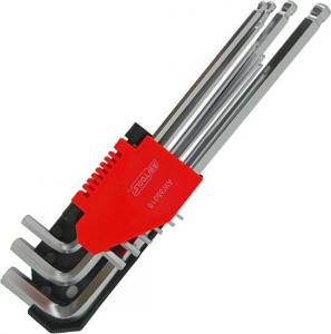 AWTools klucze imbusowe 9 sztuk z kulą (AW35016) 2