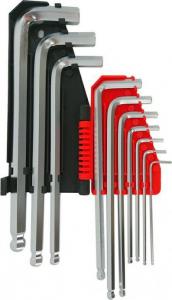 AWTools klucze imbusowe 10 sztuk zkulą (AW35017) 3