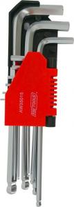 AWTools klucze imbusowe 9 sztuk z kulą 1,5-10 (AW35015) 2