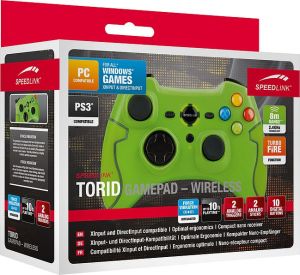 Pad Speedlink TORID Gamepad Wireless for PC/PS3 Zielony (SL-6576-GN) 3