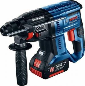 Młotowiertarka Bosch młot wiercąco-kujący SDS-PLUS 18V 1,7J 2x4,0Ah Li-Ion GBH 180-Li + 11 akcesoriów (0615990L2R) 1