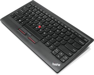 Klawiatura Lenovo Bezprzewodowa Czarna  (Compact Bluetooth Keyboard with TrackPoint - UK English  - 0B47187) 1