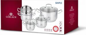 Gerlach Zestaw garnków 9 el. SIMPLE 2