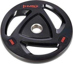 HMS Tox20 Czarny Talerz Olimpijski Ogumowany 20 Kg Hms 2