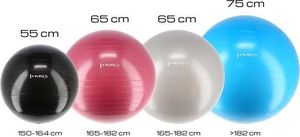 HMS Piłka do ćwiczeń YB01 55cm czarna 2