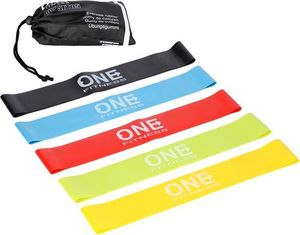 One Fitness Mini Band PBF-SET05 różne poziomy oporu w zestawie wielokolorowy 5 szt. 2