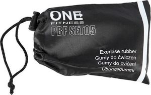 One Fitness Mini Band PBF-SET05 różne poziomy oporu w zestawie wielokolorowy 5 szt. 8