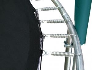 Trampolina ogrodowa Jumpi ogrodowa Maxy Comfort z siatką wewnętrzną 8 FT 244 cm zielona 3