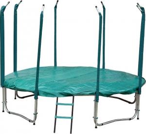 Trampolina ogrodowa Jumpi ogrodowa Maxy Comfort z siatką wewnętrzną 8 FT 244 cm zielona 5