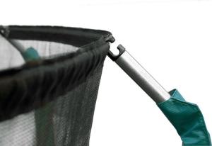 Trampolina ogrodowa Jumpi ogrodowa Maxy Comfort z siatką wewnętrzną 8 FT 244 cm zielona 6