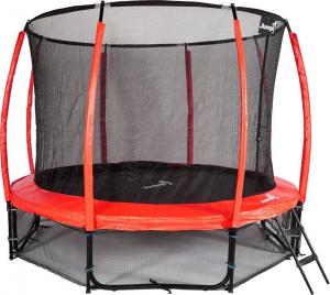 Trampolina ogrodowa Jumpi ogrodowa Maxy Comfort Plus z siatką wewnętrzną 10 FT 312 cm czerwona 2