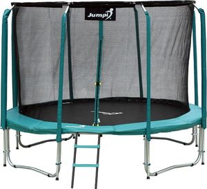 Trampolina ogrodowa Jumpi ogrodowa Maxy Comfort z siatką wewnętrzną 12.5 FT 374 cm zielona 2