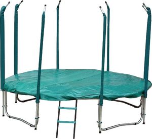 Trampolina ogrodowa Jumpi ogrodowa Maxy Comfort z siatką wewnętrzną 12.5 FT 374 cm zielona 13