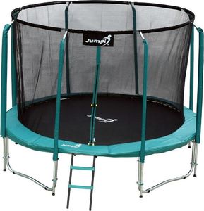 Trampolina ogrodowa Jumpi ogrodowa Maxy Comfort z siatką wewnętrzną 12.5 FT 374 cm zielona 10