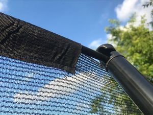 Trampolina ogrodowa Jumpi ogrodowa Maxy Comfort Plus z siatką wewnętrzną 12.5 FT 374 cm pomarańczowa 4