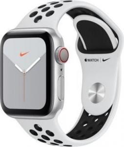 Smartwatch Apple Watch Nike Series 5 GPS+Cellular 40mm Silver Alu Biało-czarny  (MX3C2WB/A) 1