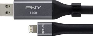 Pendrive PNY Duo-Link 3.0, 64 GB  (P-FDI64GLA02GC-RB) 1