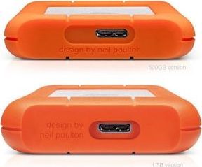 Dysk zewnętrzny HDD LaCie Rugged Mini 5TB Srebrno-pomarańczowy (STJJ5000400) 2